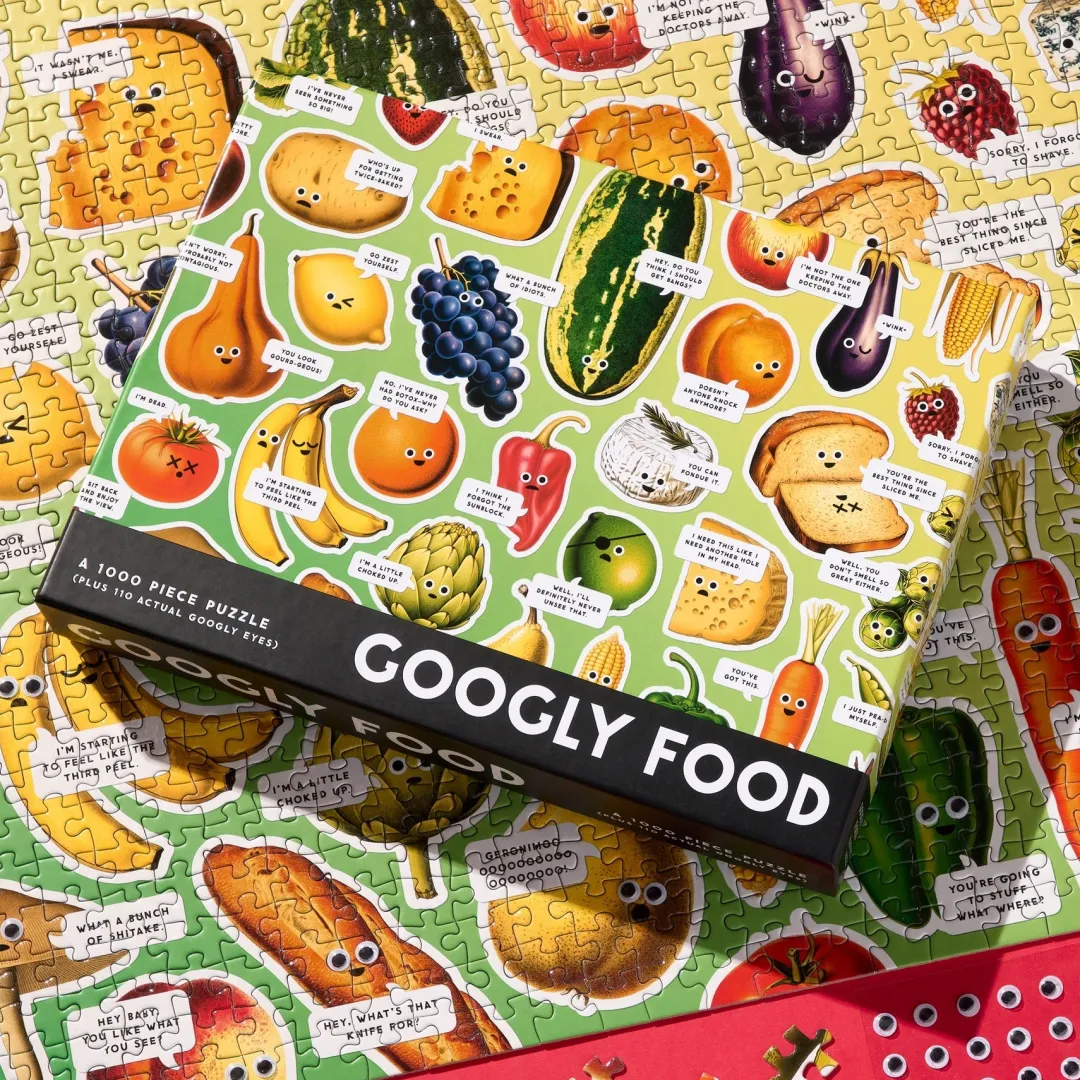 Galison Googly Food 1000 Piece Puzzle