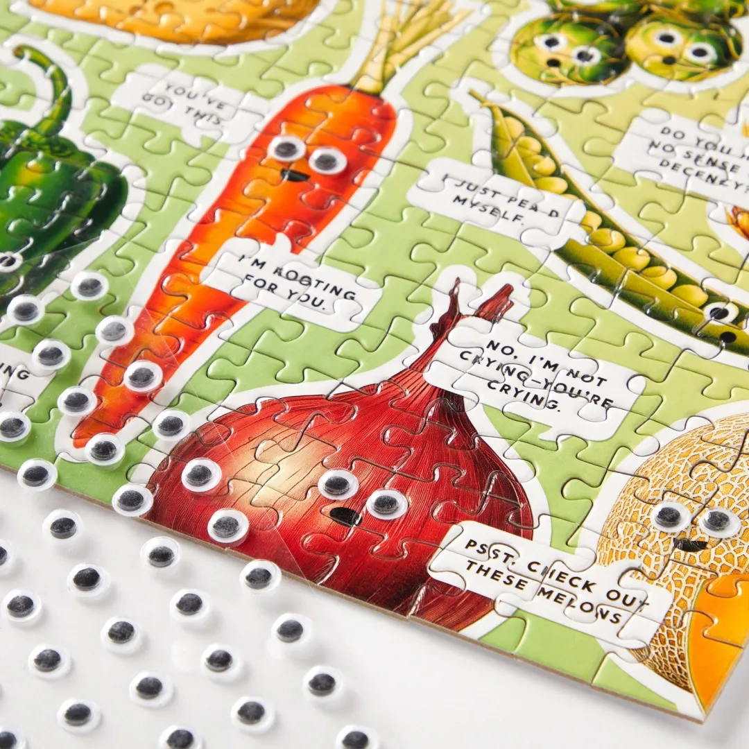 Galison Googly Food 1000 Piece Puzzle