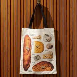 Galison Googly Food Canvas Tote
