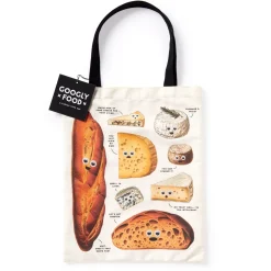 Galison Googly Food Canvas Tote