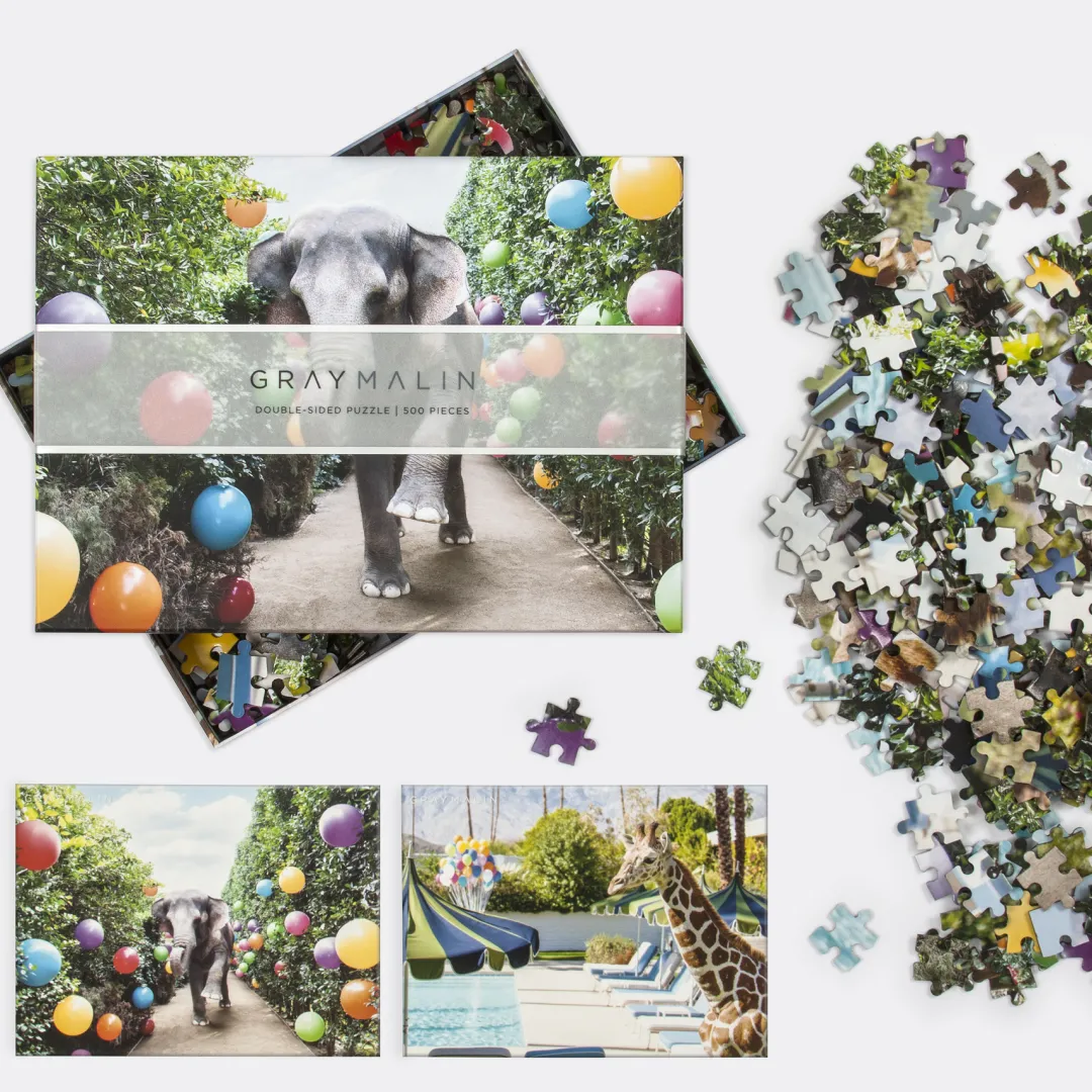 Galison Gray Malin Party at the Parker Double-Sided 500 Piece Jigsaw Puzzle