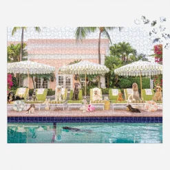 Galison Gray Malin Pool Day Palm Beach 1000 Piece Book Box Puzzle