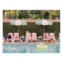 Galison Gray Malin The Dogs at the Beverly Hills Hotel 500 Piece Double-Sided Puzzle