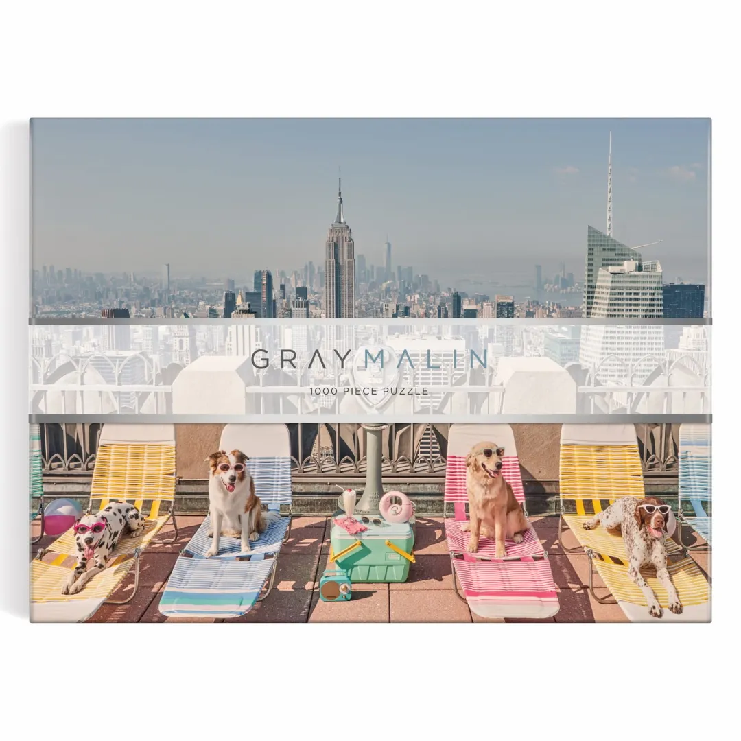 Galison Gray Malin The Dogs of New York City 1000 Piece Puzzle