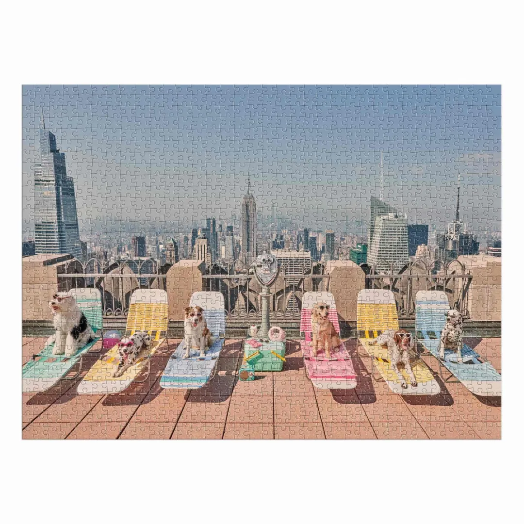 Galison Gray Malin The Dogs of New York City 1000 Piece Puzzle