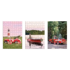 Galison Gray Malin The Holiday 3-in-1 Puzzle Set