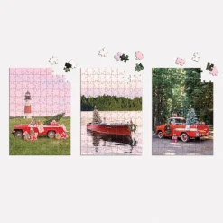 Galison Gray Malin The Holiday 3-in-1 Puzzle Set