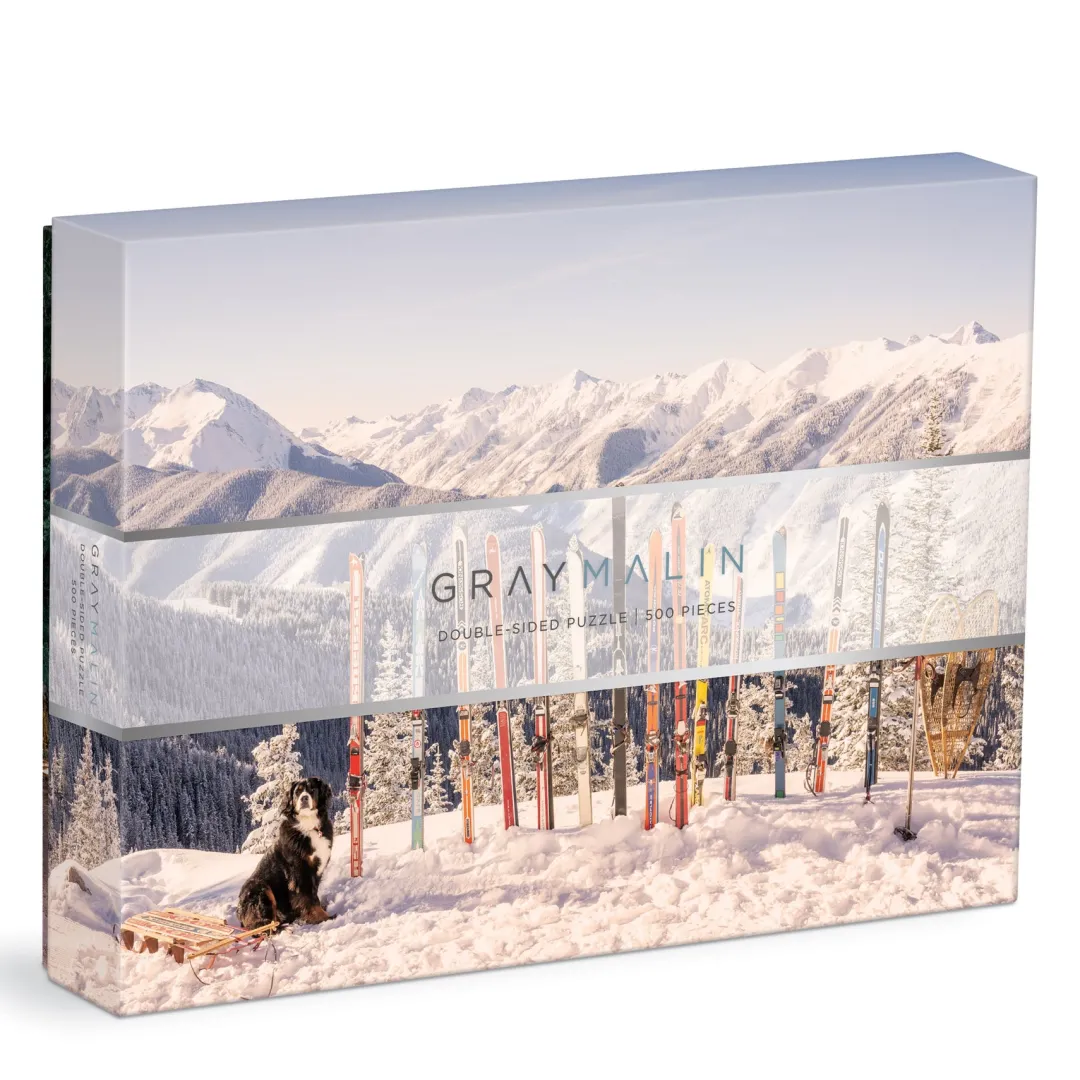 Galison Gray Malin The Winter 500 Piece Double-Sided Puzzle