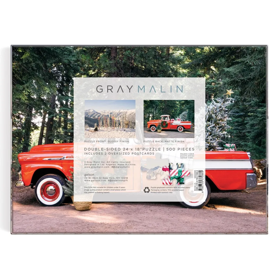 Galison Gray Malin The Winter 500 Piece Double-Sided Puzzle