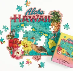 Galison Hawaii Mini Shaped Jigsaw Puzzle