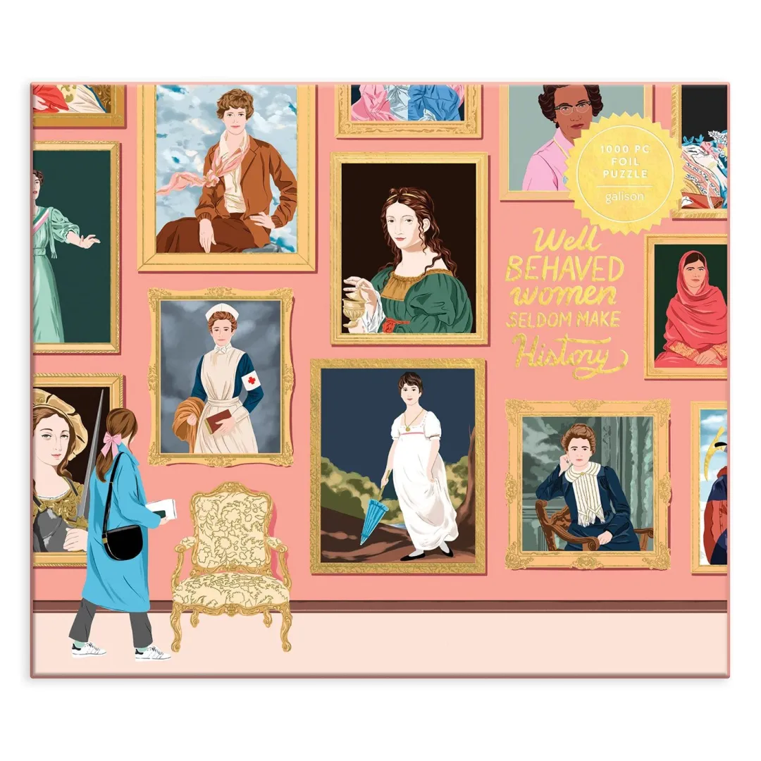 Galison Herstory Museum 1000 Piece Foil Jigsaw Puzzle