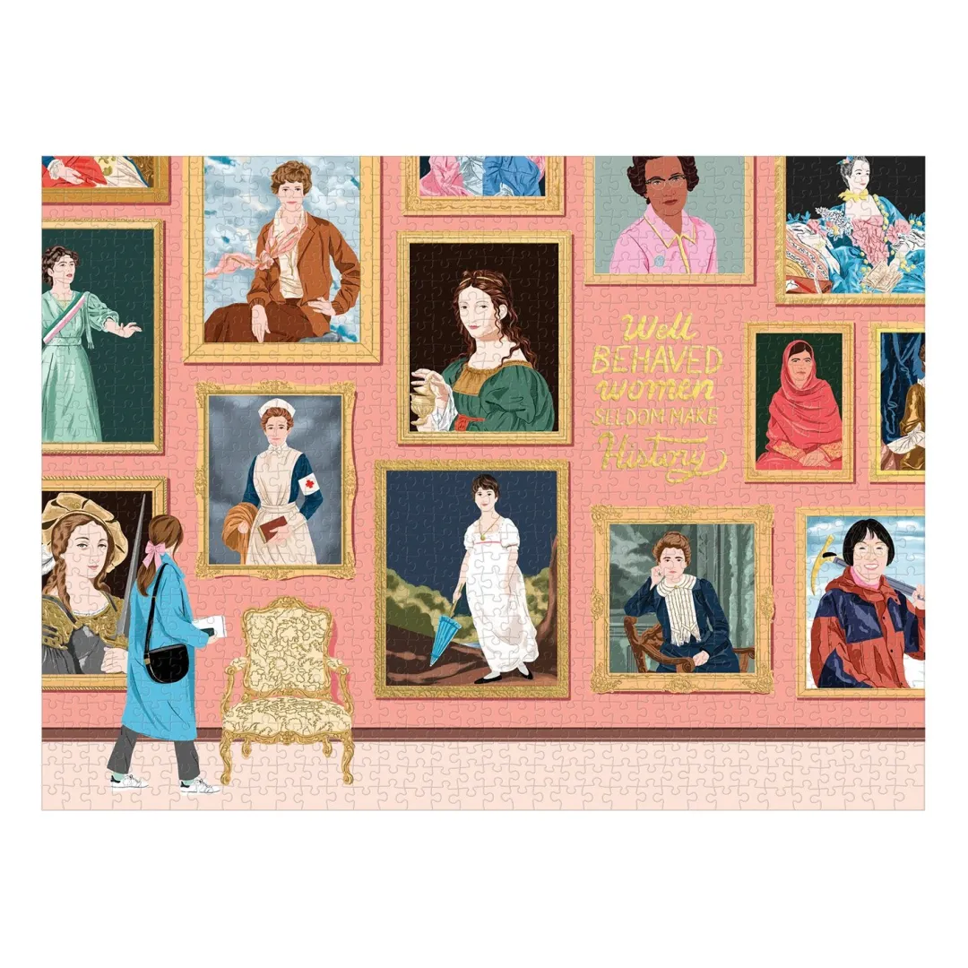 Galison Herstory Museum 1000 Piece Foil Jigsaw Puzzle