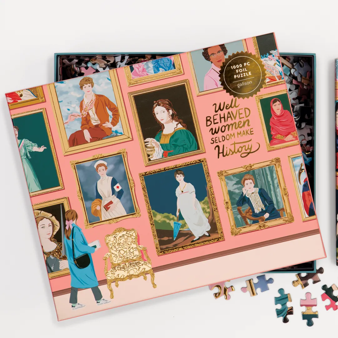 Galison Herstory Museum 1000 Piece Foil Jigsaw Puzzle