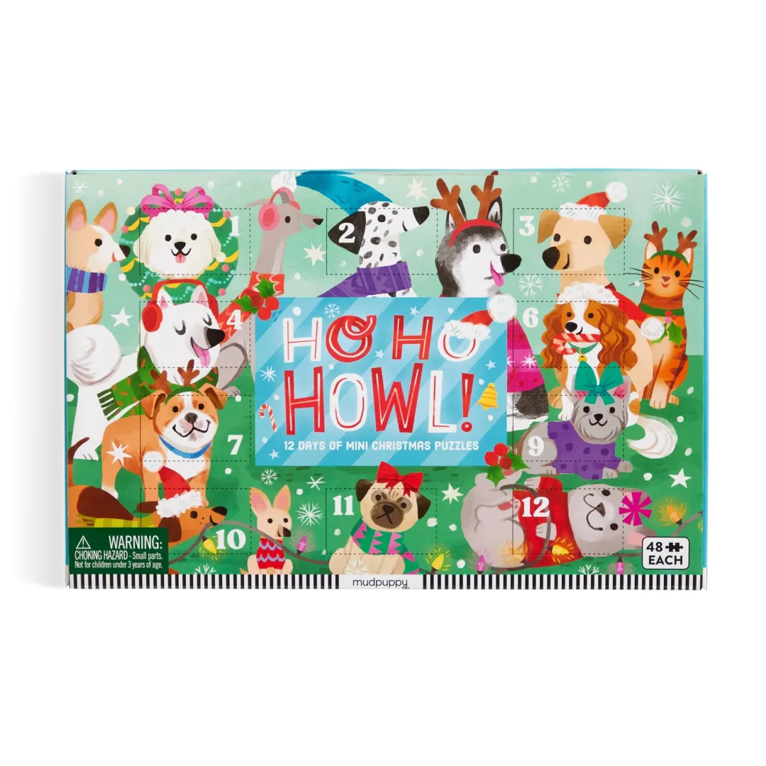 Galison Ho Ho Howl! Countdown Puzzle Set