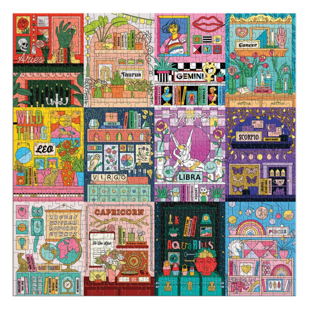 Galison House of Astrology 500 Piece Foil Puzzle
