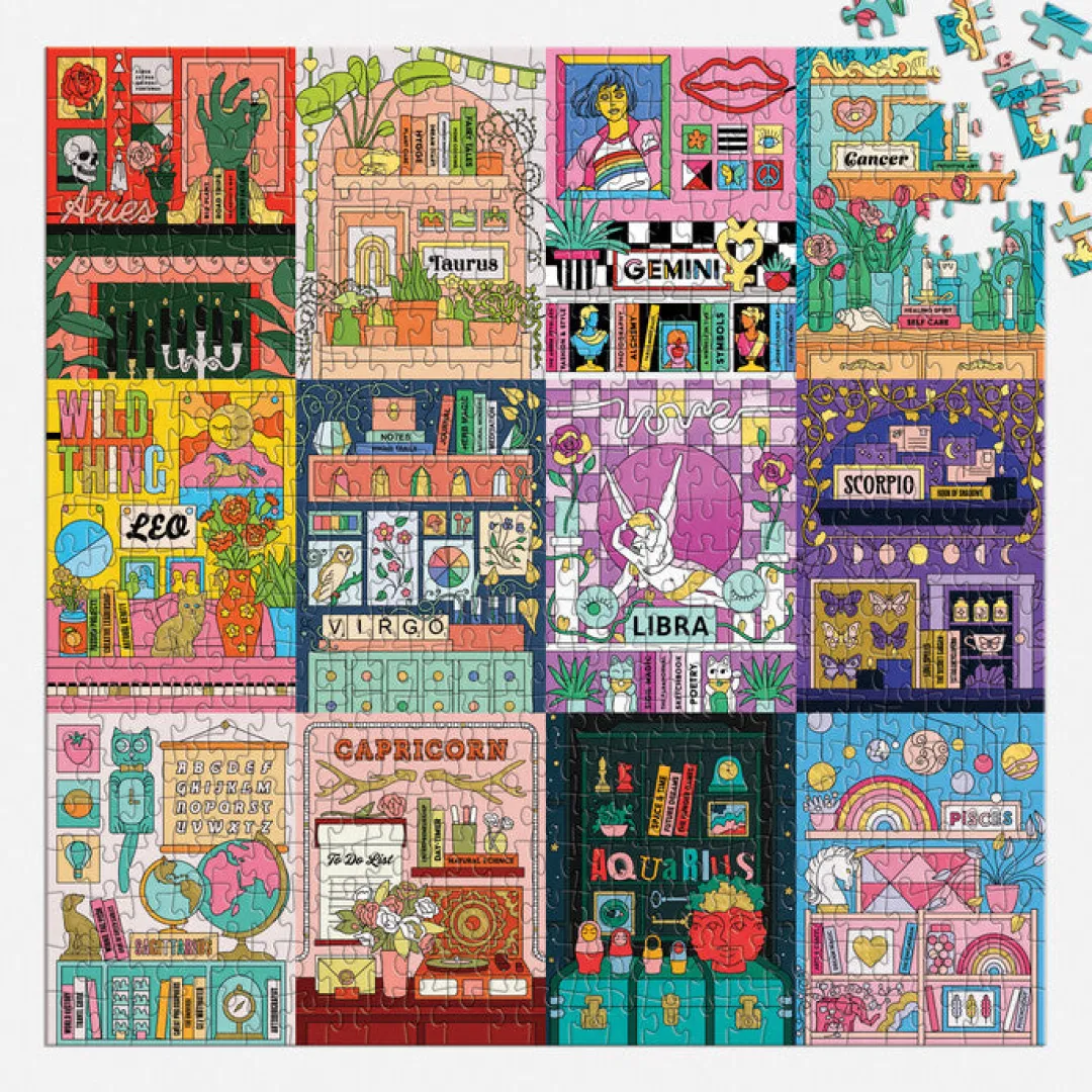 Galison House of Astrology 500 Piece Foil Puzzle