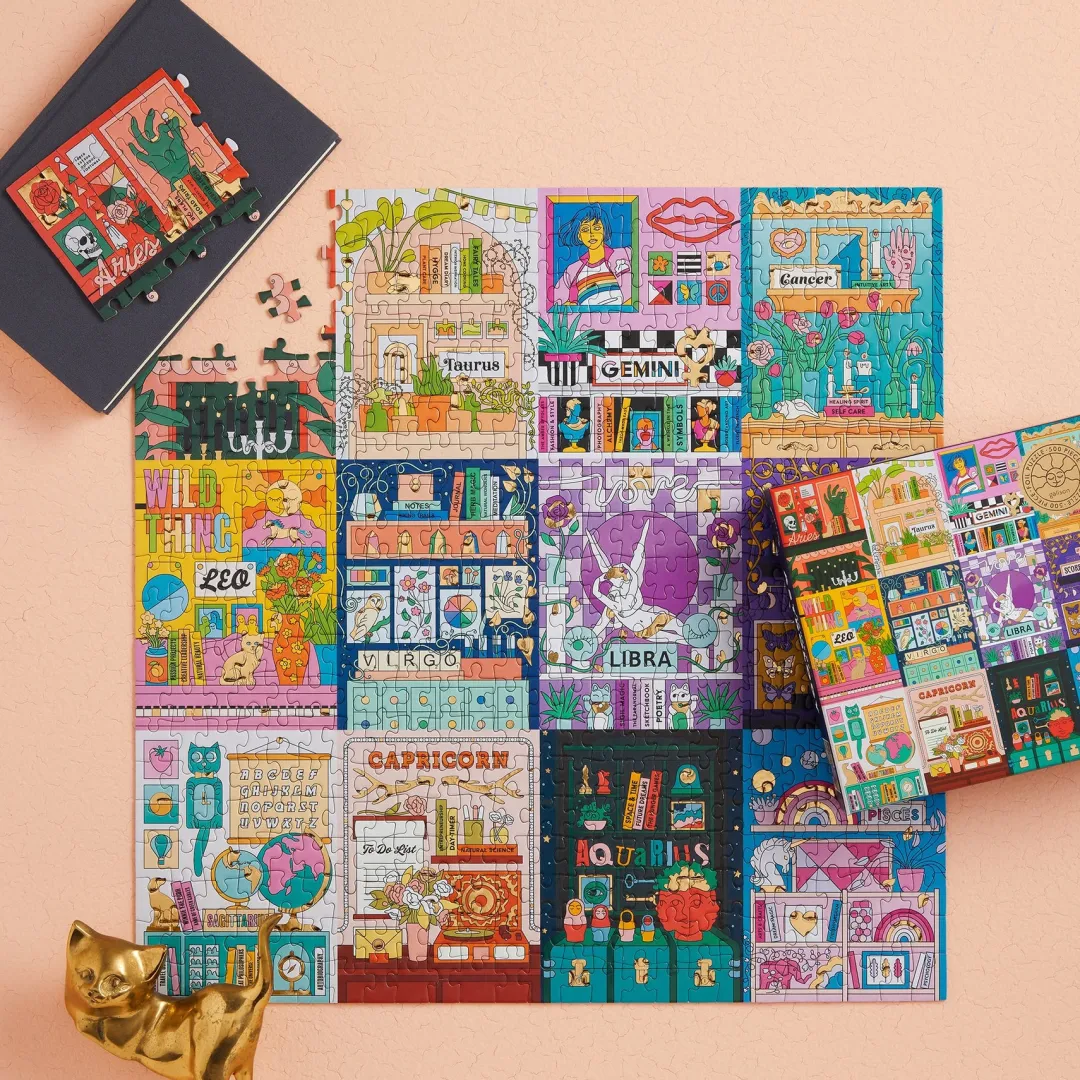 Galison House of Astrology 500 Piece Foil Puzzle