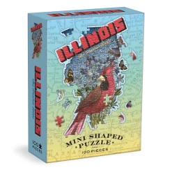 Galison Illinois Mini Shaped Puzzle