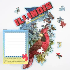 Galison Illinois Mini Shaped Puzzle