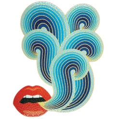 Galison Jonathan Adler 750 Piece Lips Shaped Jigsaw Puzzle