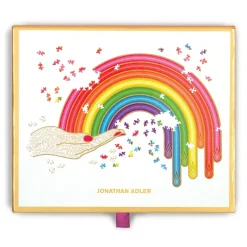 Galison Jonathan Adler Rainbow Hand 750 Piece Shaped Jigsaw Puzzle