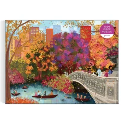 Galison Joy Laforme Autumn on Bow Bridge 1000 Piece Puzzle