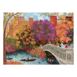 Galison Joy Laforme Autumn on Bow Bridge 1000 Piece Puzzle