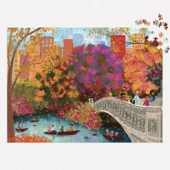 Galison Joy Laforme Autumn on Bow Bridge 1000 Piece Puzzle