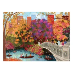 Galison Joy Laforme Autumn on Bow Bridge 1000 Piece Puzzle