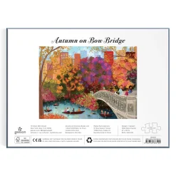 Galison Joy Laforme Autumn on Bow Bridge 1000 Piece Puzzle