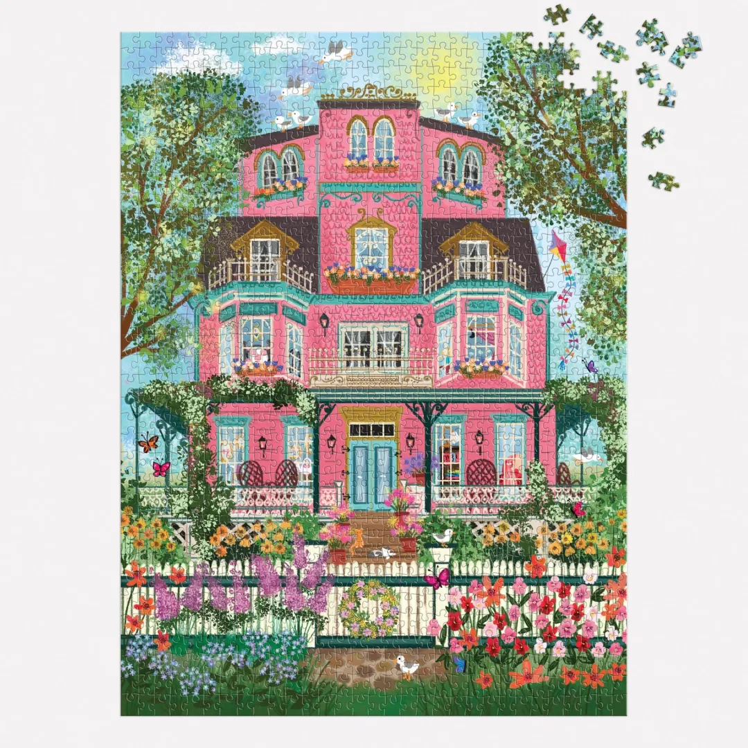 Galison Joy Laforme Capeside Victorian 1000 Piece Foil Puzzle