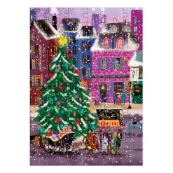 Galison Joy Laforme Christmas Square Greeting Card Puzzle
