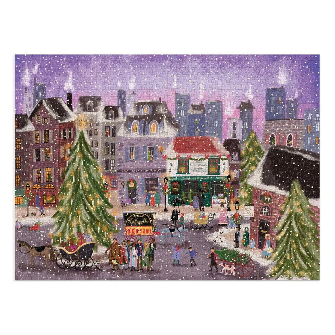 Galison Joy Laforme Christmas Square 1000 Piece Puzzle