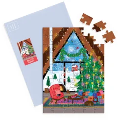 Galison Joy Laforme Cozy Cabin Greeting Card Puzzle