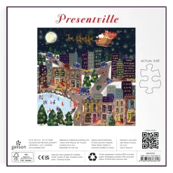 Galison Joy Laforme Presentville 500 Piece Foil Puzzle