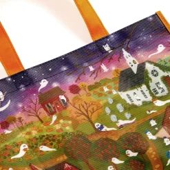 Galison Joy Laforme Spooky Village Reusable Shopping Bag