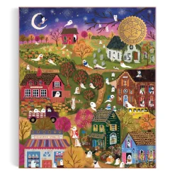 Galison Joy Laforme Spooky Village 1000 Piece Foil Puzzle