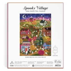Galison Joy Laforme Spooky Village 1000 Piece Foil Puzzle