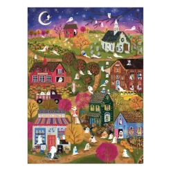 Galison Joy Laforme Spooky Village 1000 Piece Foil Puzzle