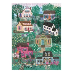 Galison Joy Laforme The Cottage Hills 1000 Piece Puzzle in a Square Box