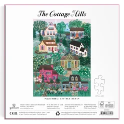 Galison Joy Laforme The Cottage Hills 1000 Piece Puzzle in a Square Box