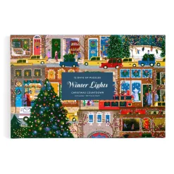 Galison Joy Laforme Winter Lights 12 Days of Puzzles Holiday Countdown