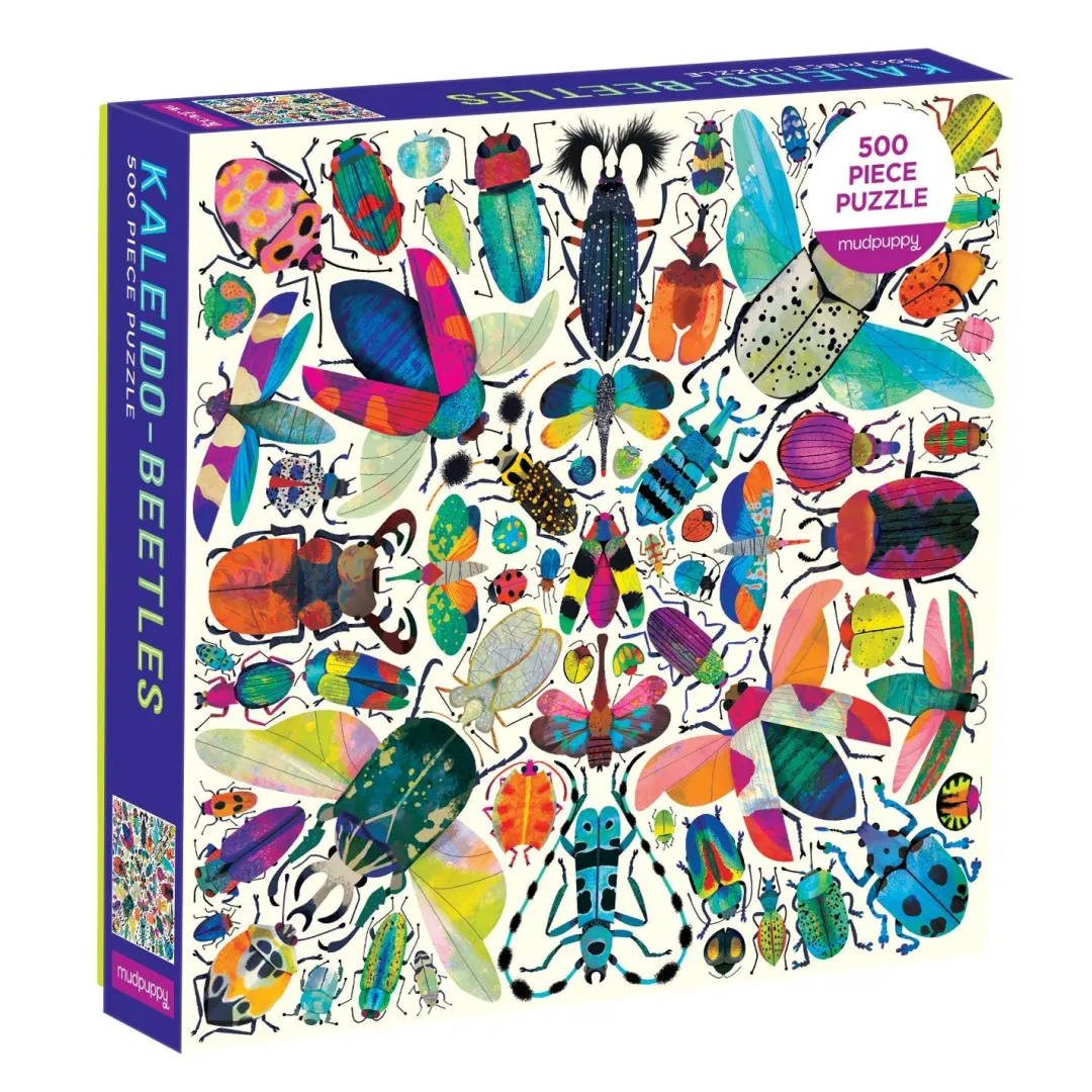 Galison Kaleido Beetles 500 Piece Family Puzzle