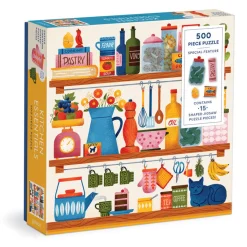Galison Kitchen Essentials 500 Piece Puzzle with Shaped Pieces