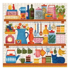Galison Kitchen Essentials 500 Piece Puzzle with Shaped Pieces