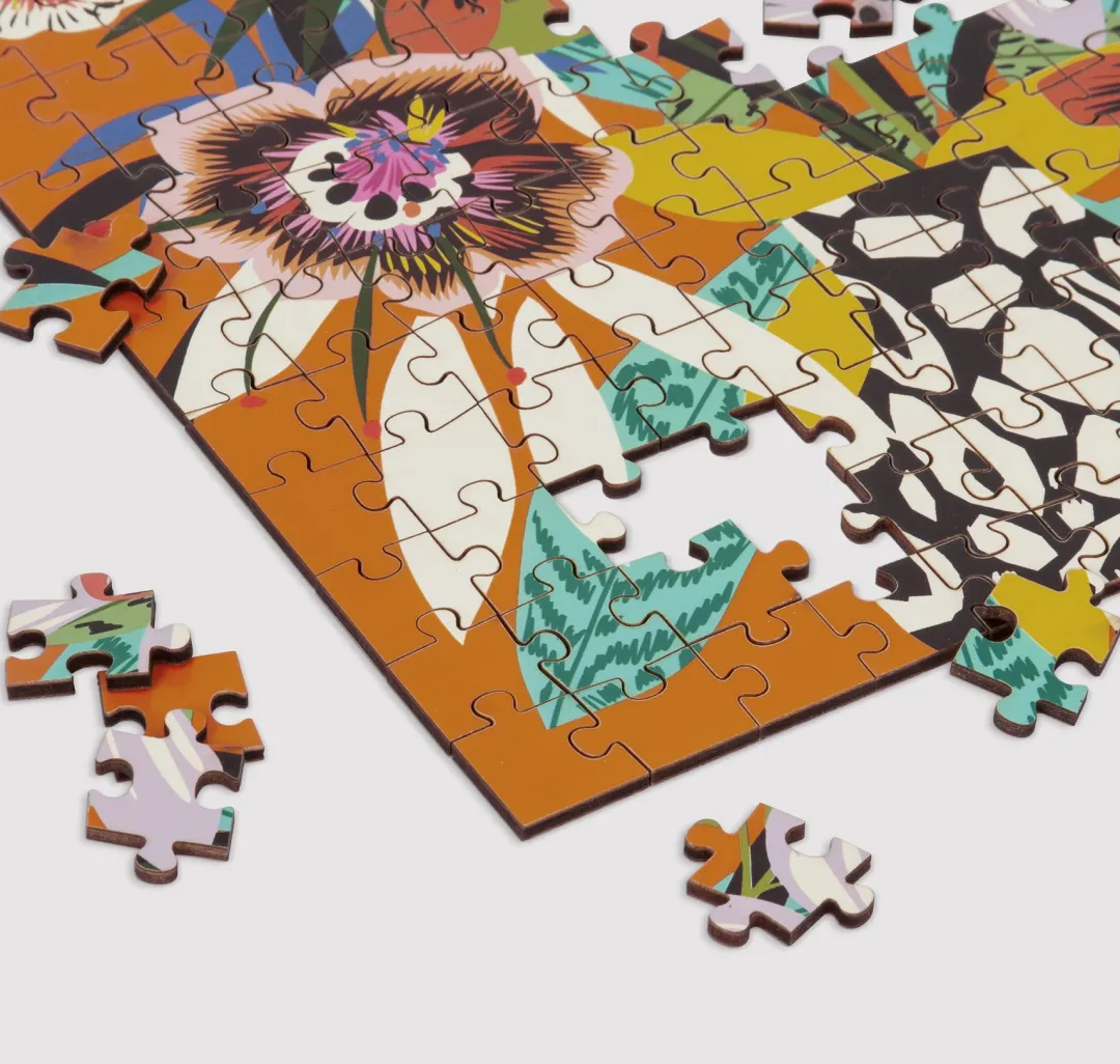 Galison Kitty McCall Leopard Vase 144 Piece Wood Jigsaw Puzzle