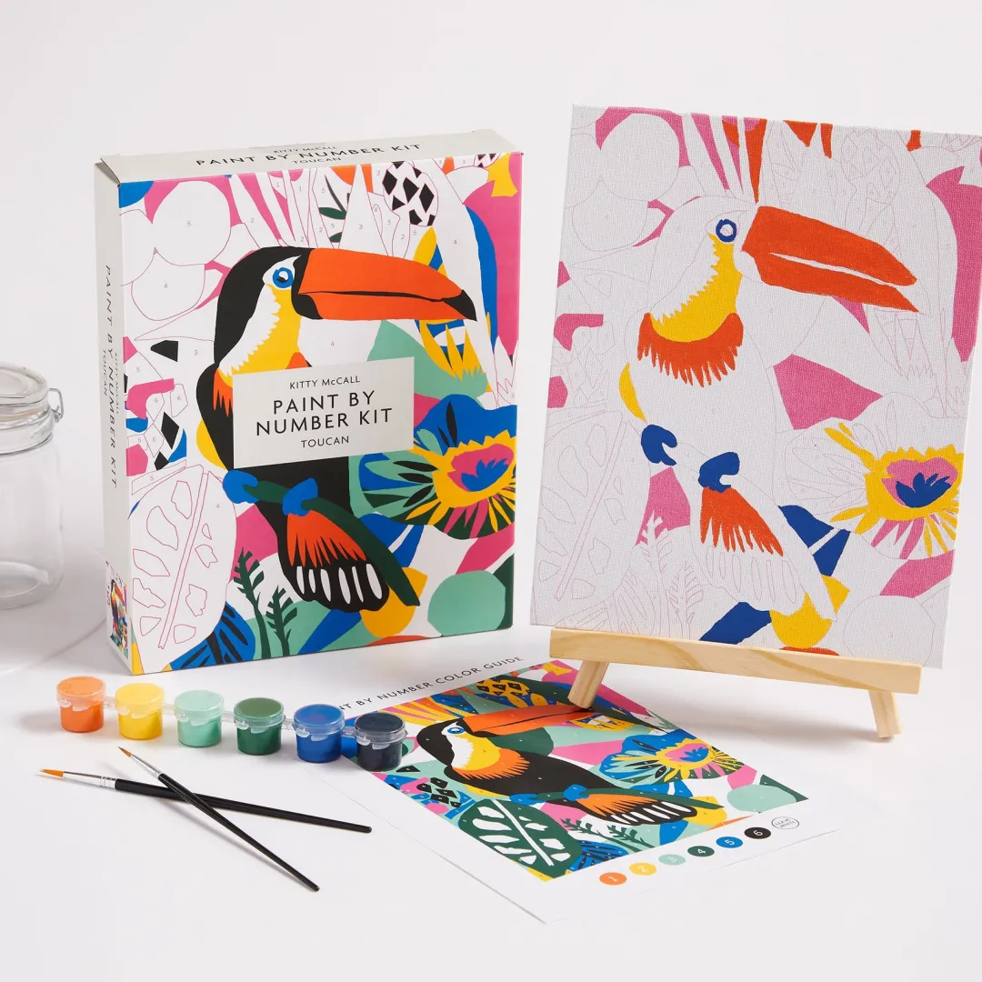Galison Kitty McCall Toucan Paint By Number Kit