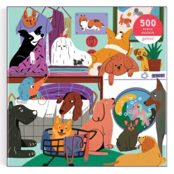 Galison Laundry Dogs 500 Piece Puzzle