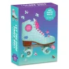 Galison Let The Good Times Roll Roller Skate 100 Piece Mini Shaped Jigsaw Puzzle