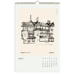 Galison Liberty 2025 Wall Calendar